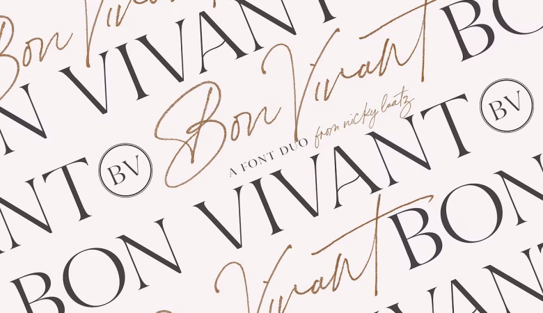 Bon Vivant Font Collection