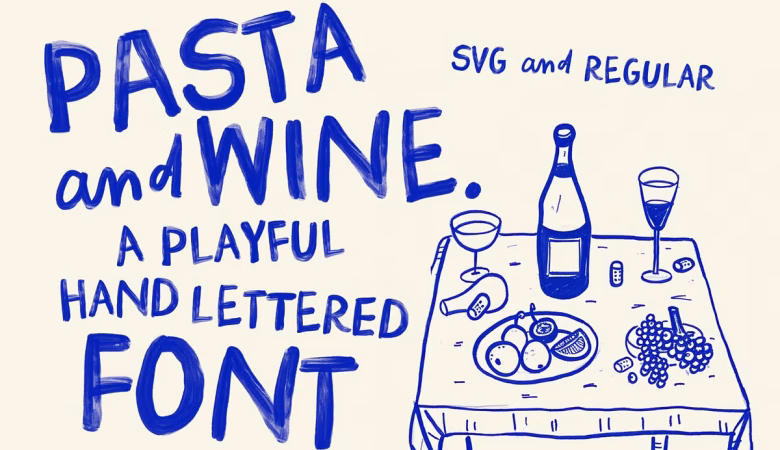 Pasta and Wine Font
