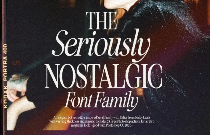 Seriously Nostalgic Font