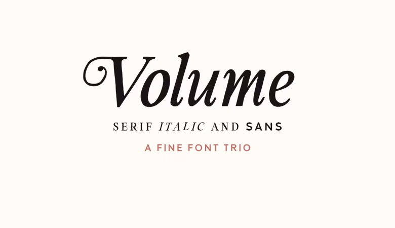 Volume Font
