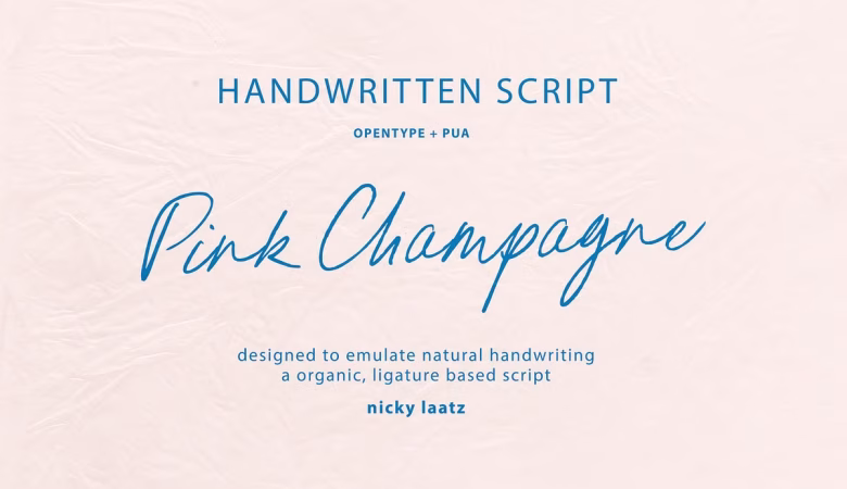 Pink Champagne Font