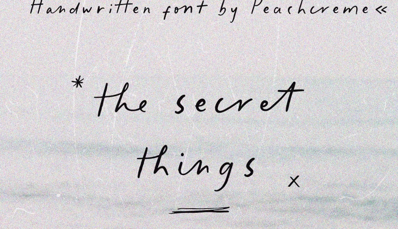 The Secret Things Font