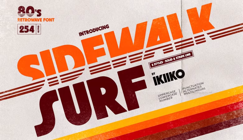 Sidewalk Surf Font