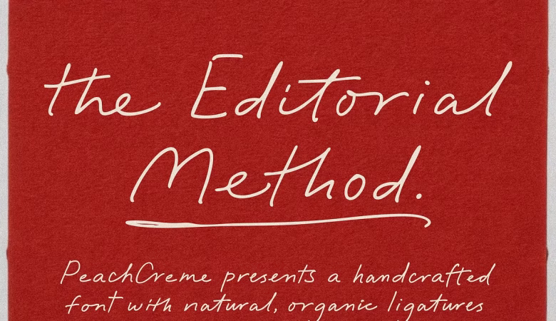 The Editorial Method Font